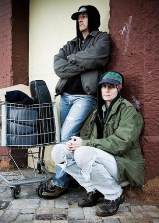 coppia homeless